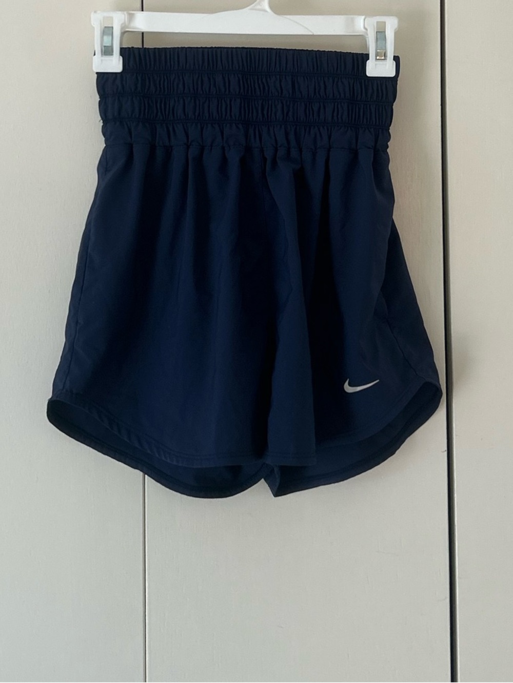 Nike dri-fit high waisted running shorts pockets S